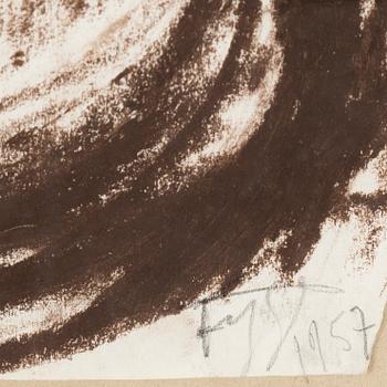 EDDIE FIGGE, pastel, signed and dated 1957.