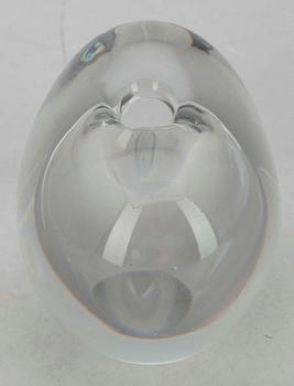 SKULPTUR, glas "Hjärta",  sign. Timo Sarpaneva Iittala -56.