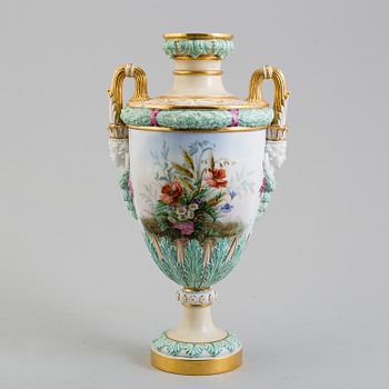 A late 19th century porcelain vase.