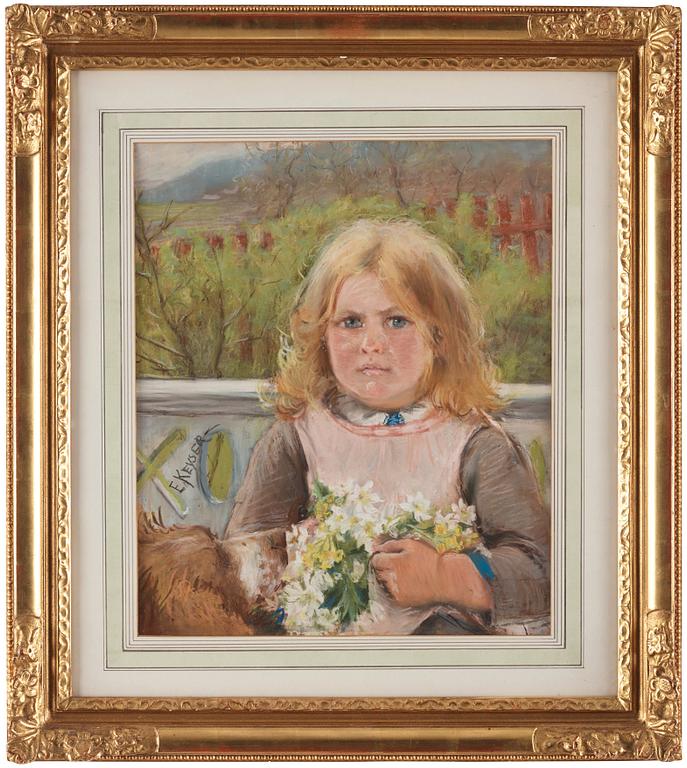 Elisabeth Keyser, Girl with flowers.