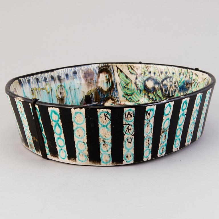 BIRGER KAIPIAINEN, malja, kivitavaraa, signeerattu Kaipiainen, Rörstrand.