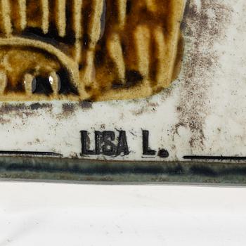 Lisa Larson, two stoneware wall reliefs, Gustavsberg.