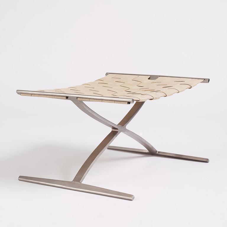 Preben Fabricius & Jørgen Kastholm, a model "4391" folding stool, Bo-Ex, Denmark, early 1960s.