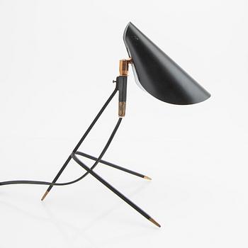 A 1950/60s laquered metal table lamp.