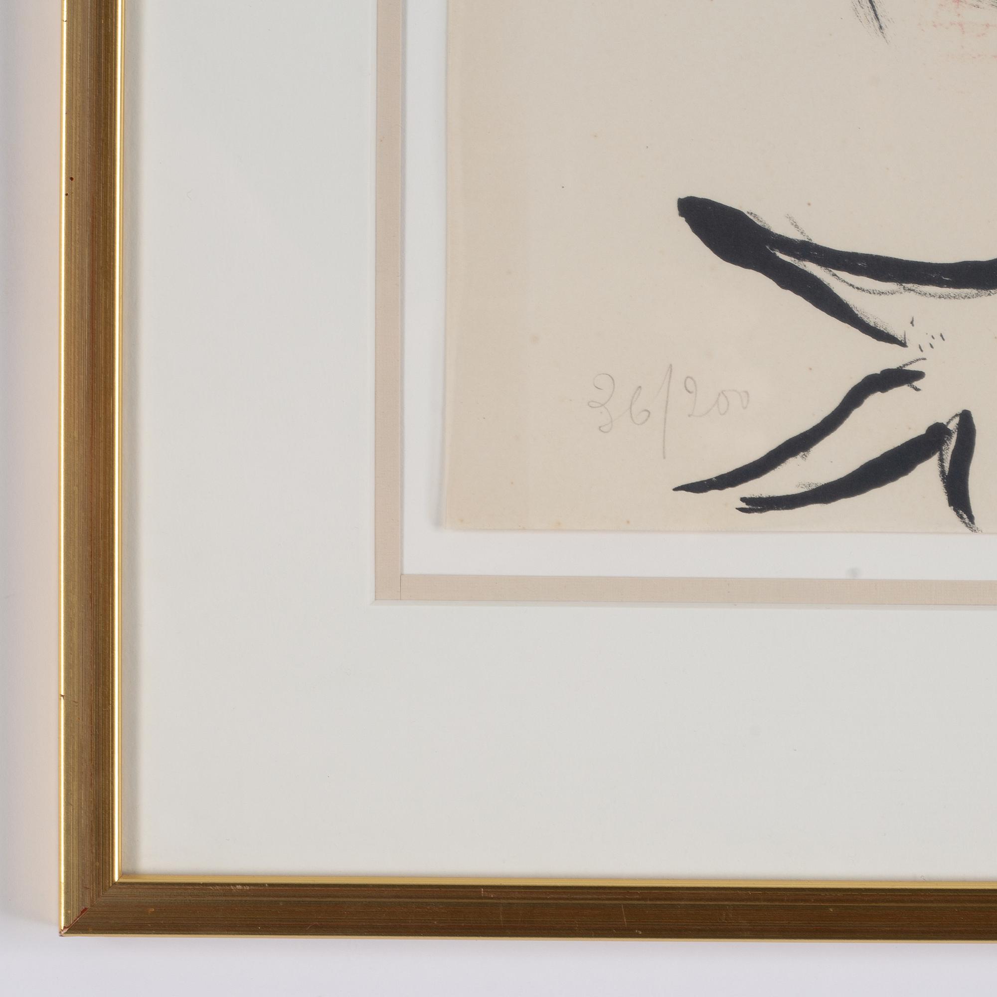 Marc Chagall, Lithograph in colours, 1952, signed in pencil and numbered 36/200.