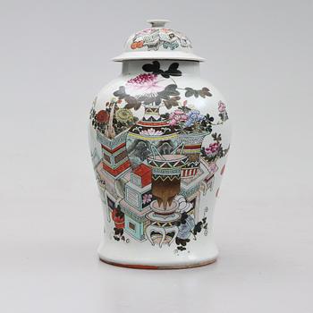LOCKURNA, porslin, Kina, 1800-/1900-tal.