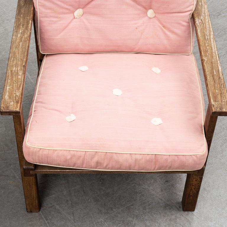 ELSA STACKELBERG, a pair of pine garden armchairs from Fri Form AB.