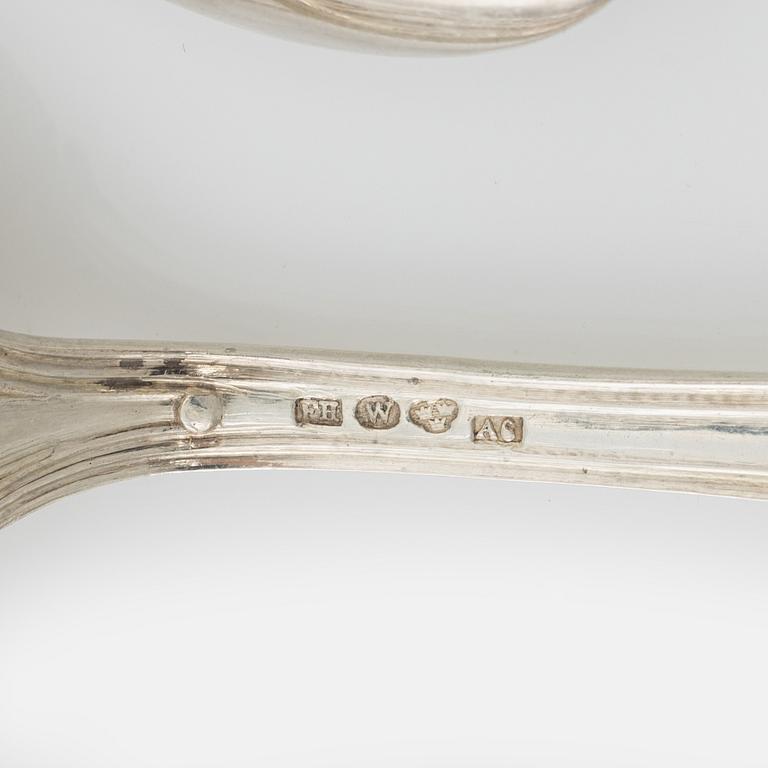 A silver cutlery, including model 'Olga', and other models, some CG Hallberg 1957 (94 pieces).