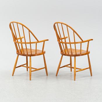 Stolar ett par, sk Windsorstolar, 1900-talets mitt.