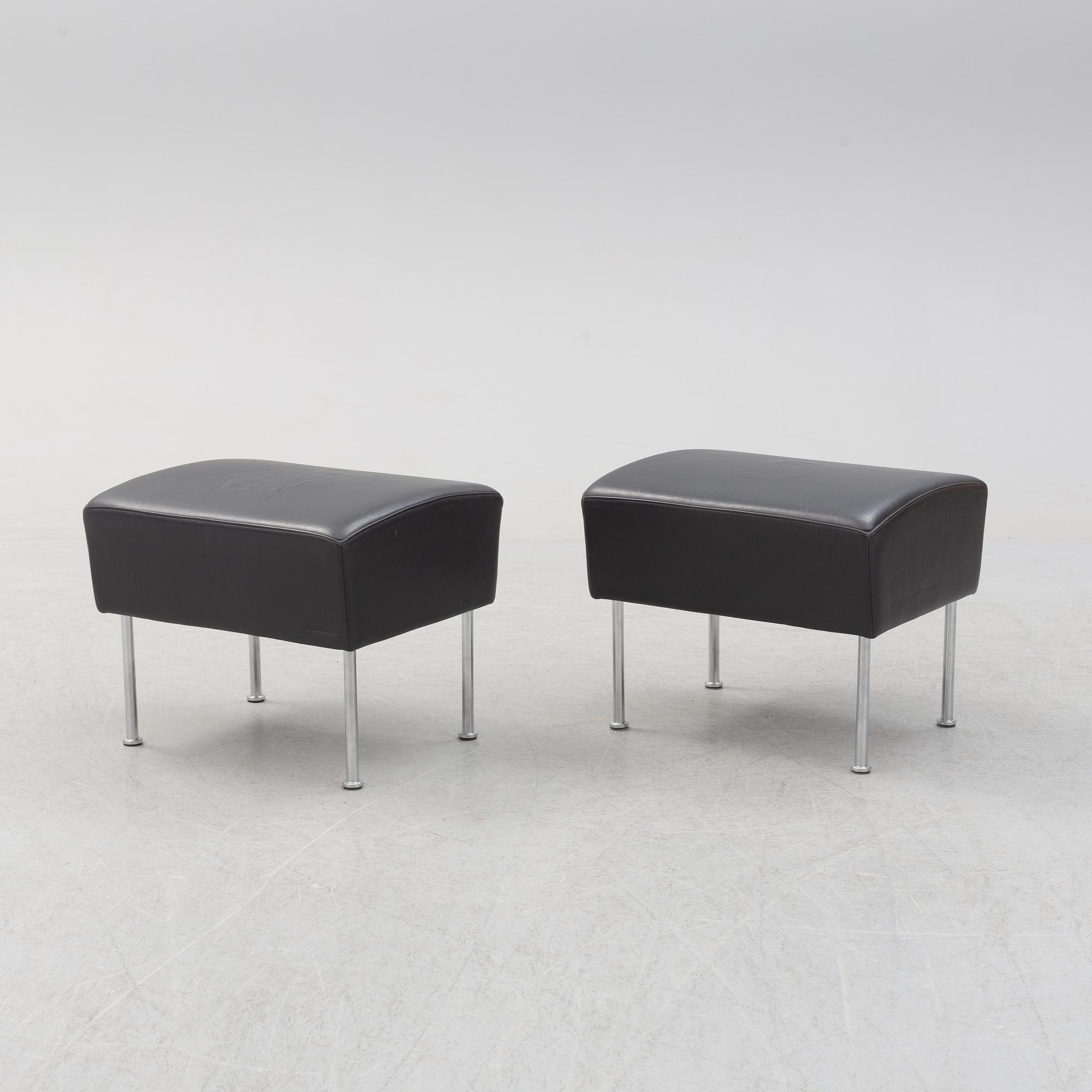 GUNILLA ALLARD, fotpallar, ett par, "Cinema", Lammhults, 1995.