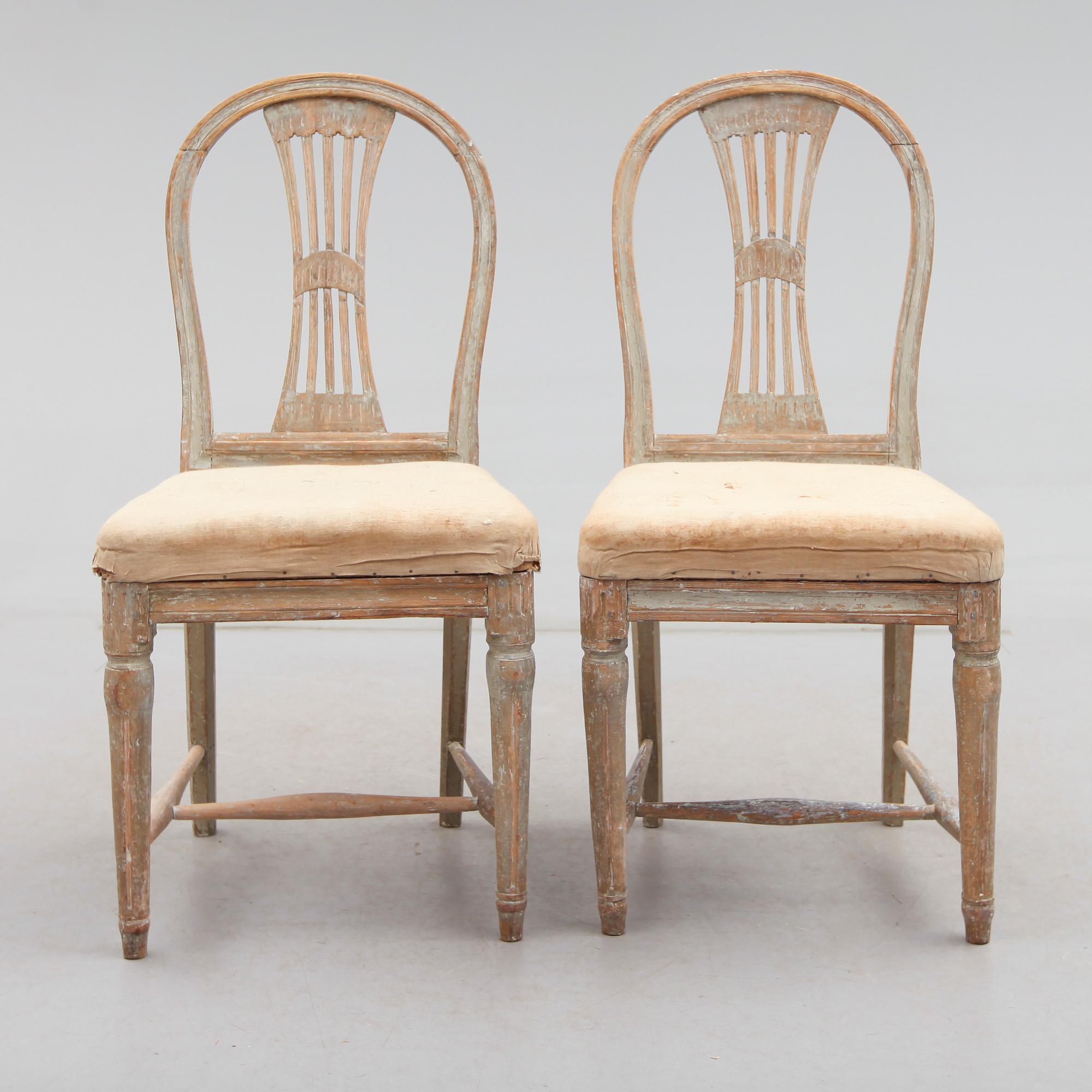 STOLAR, 1 par, sengustavianska, 1800-talets början.
