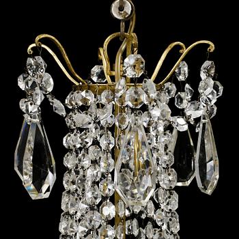 LJUSKRONA, oscariansk, 1800-talets slut. Höjd ca 90 cm.