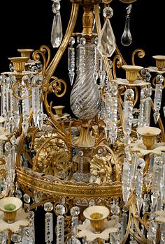 LJUSKRONA, 1800-talets andra hälft. Höjd ca 120 cm.