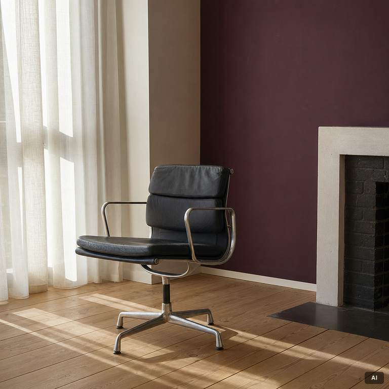 Charles & Ray Eames, Office chair, “EA208 Soft Pad Chair”, Vitra.