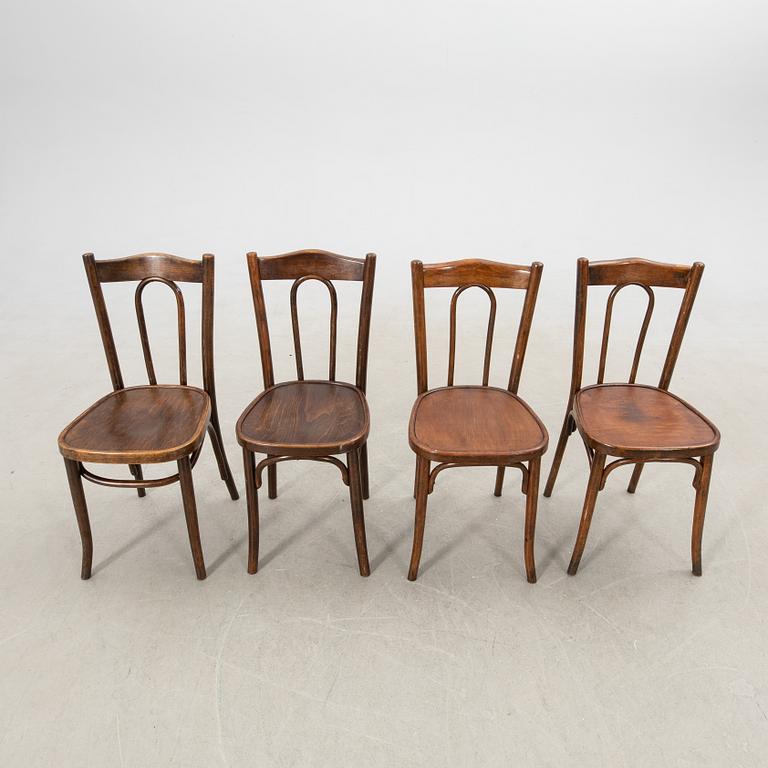 Chairs, 4 pcs, first half of the 20th century.