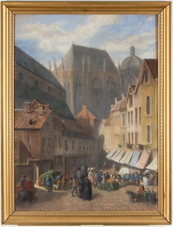 FRITZ VON DARDEL, pastell, signerad F. Dardel.