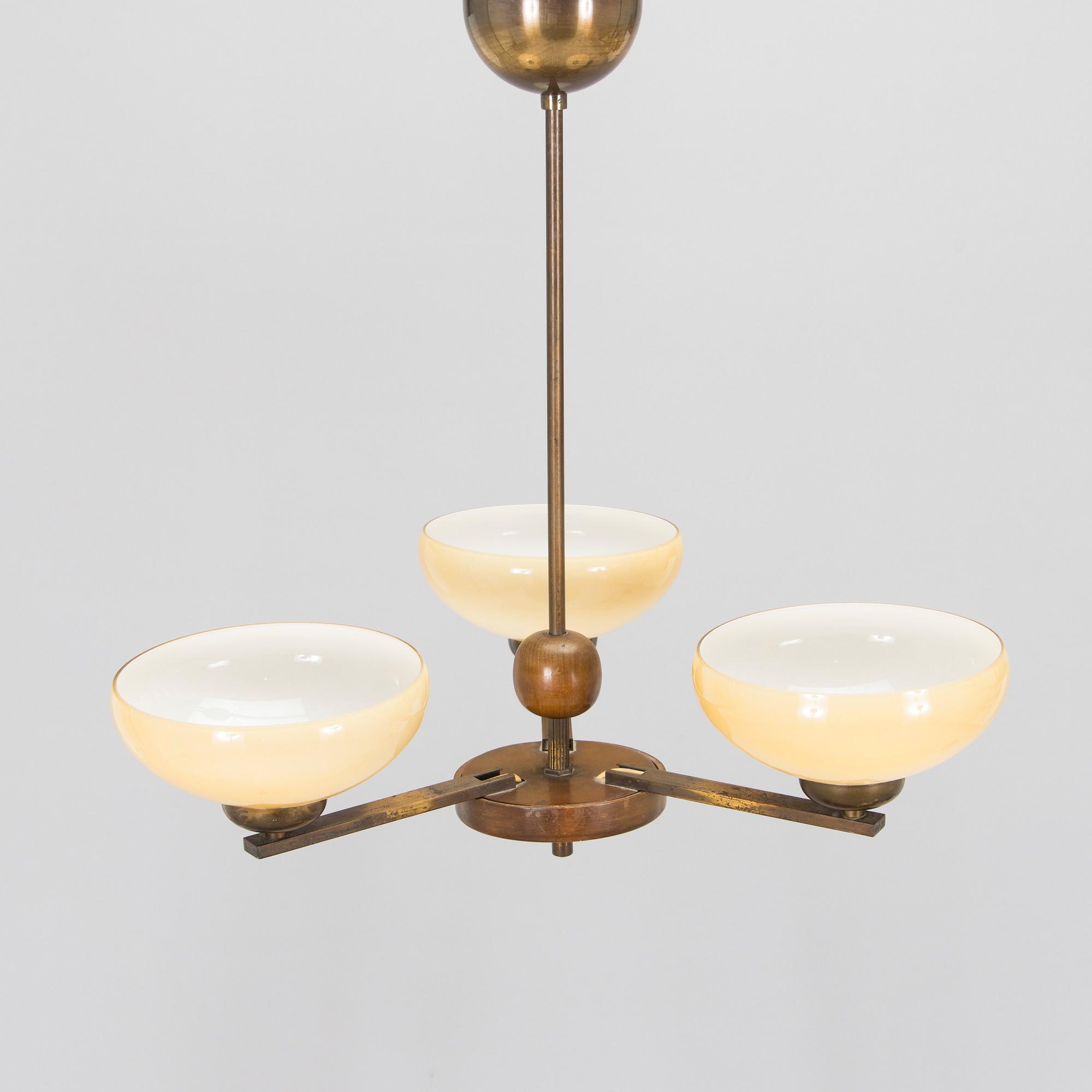 Paavo Tynell, A model 1435/3 ceiling lamp, Taito 1930s.
