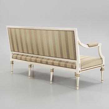 SOFFA, gustaviansk, Stockholms hallstämpel, ca 1790.