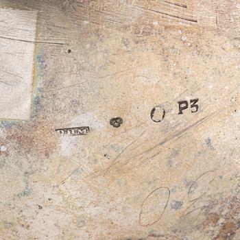 Daniel Hallman, mockakanna, silver, empir, Stockholm 1821.