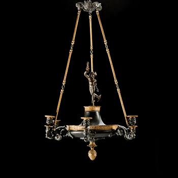 TAKAMPEL, empirestil, 1800-tal. Höjd ca 80 cm.