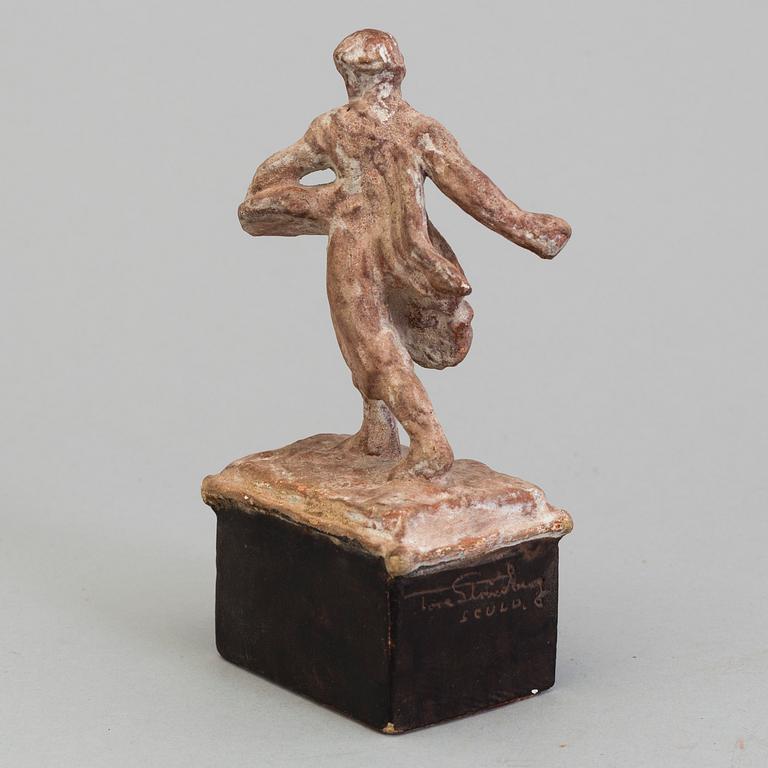 TORE STRINDBERG, sculpture, terracotta, signed.