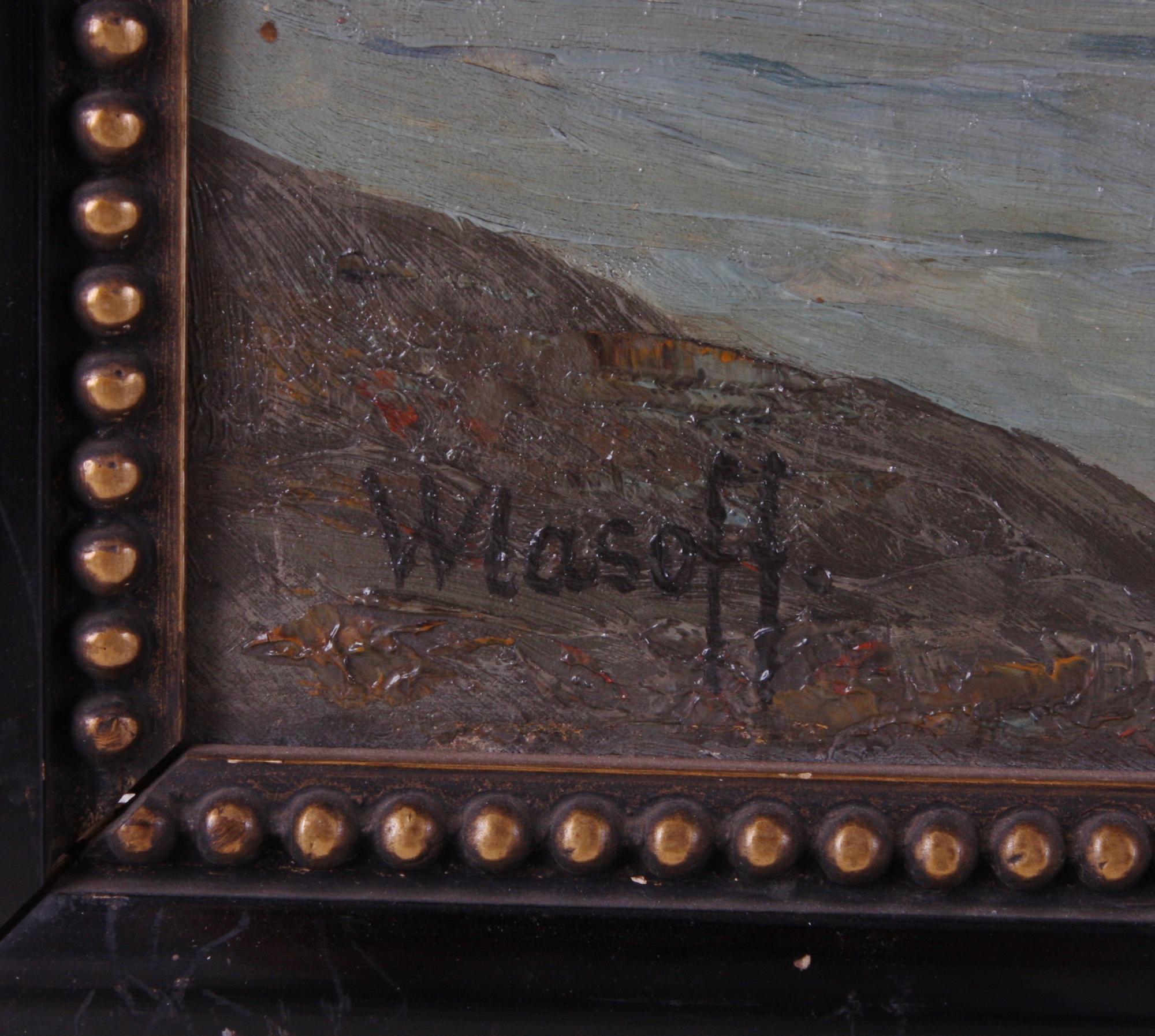 SERGEJ WLASOFF, olja på duk, sign.