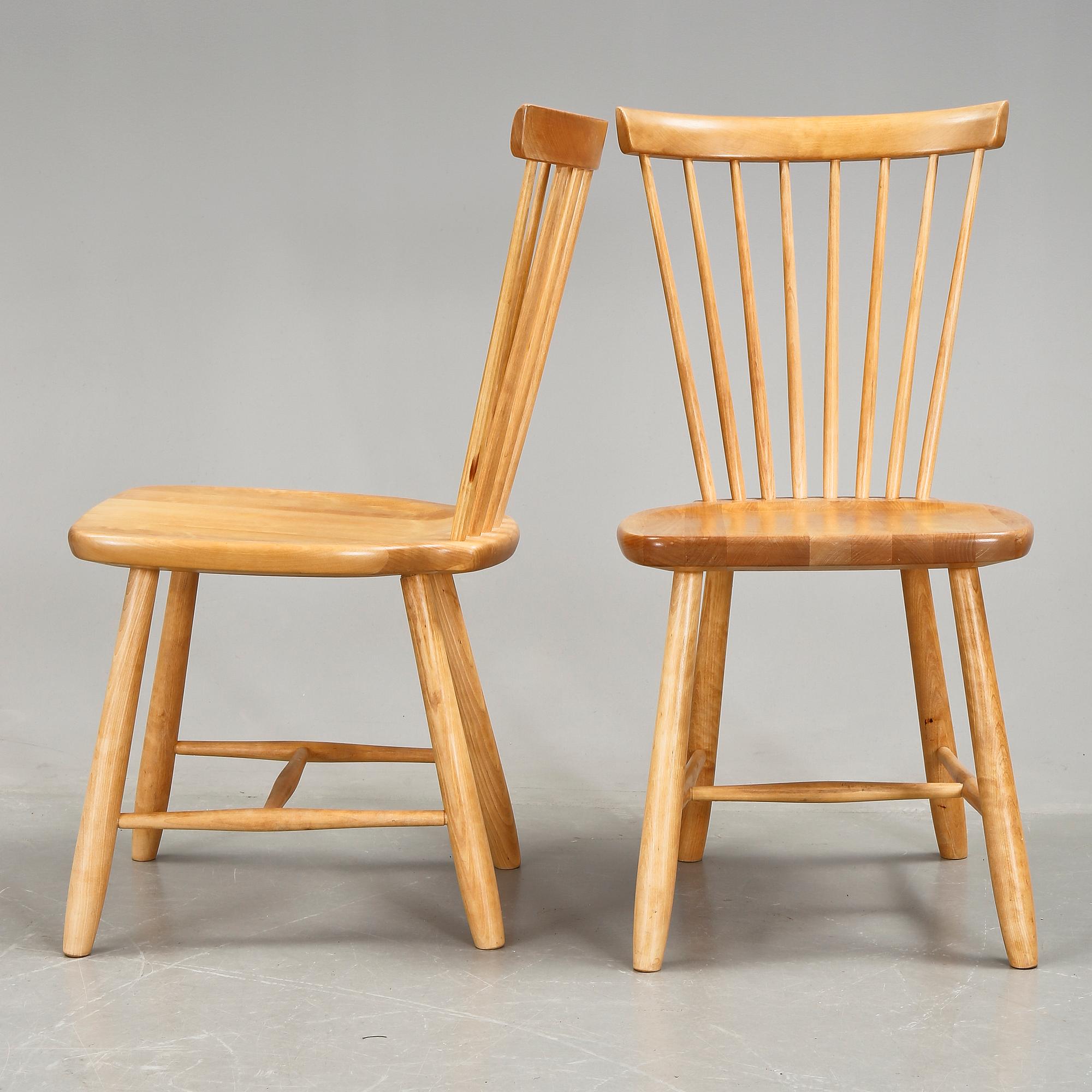 STOLAR, 4 stycken, "Lilla Åland", Carl Malmsten, 1997.