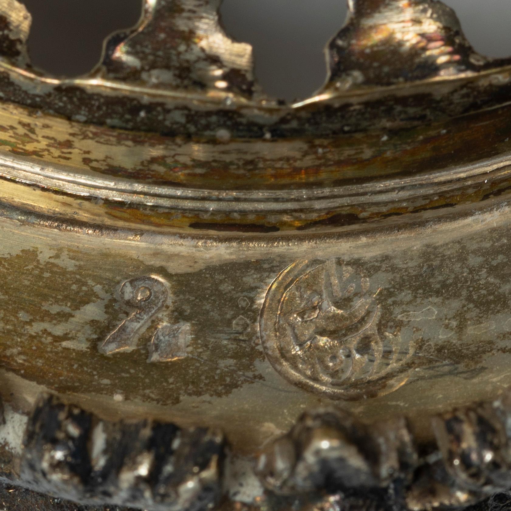 Lockpokal, silver, Osmanska kulturområdet, Abdul Hamids period, ca 1880-90-tal.