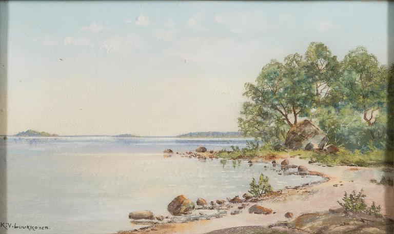 K.V. LUUKKONEN, pastell, signerad.
