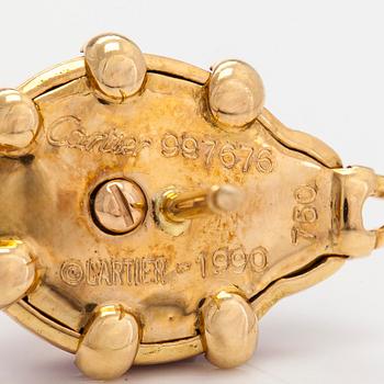 Cartier,  brosch, nyckelpiga, 18K guld och emalj.