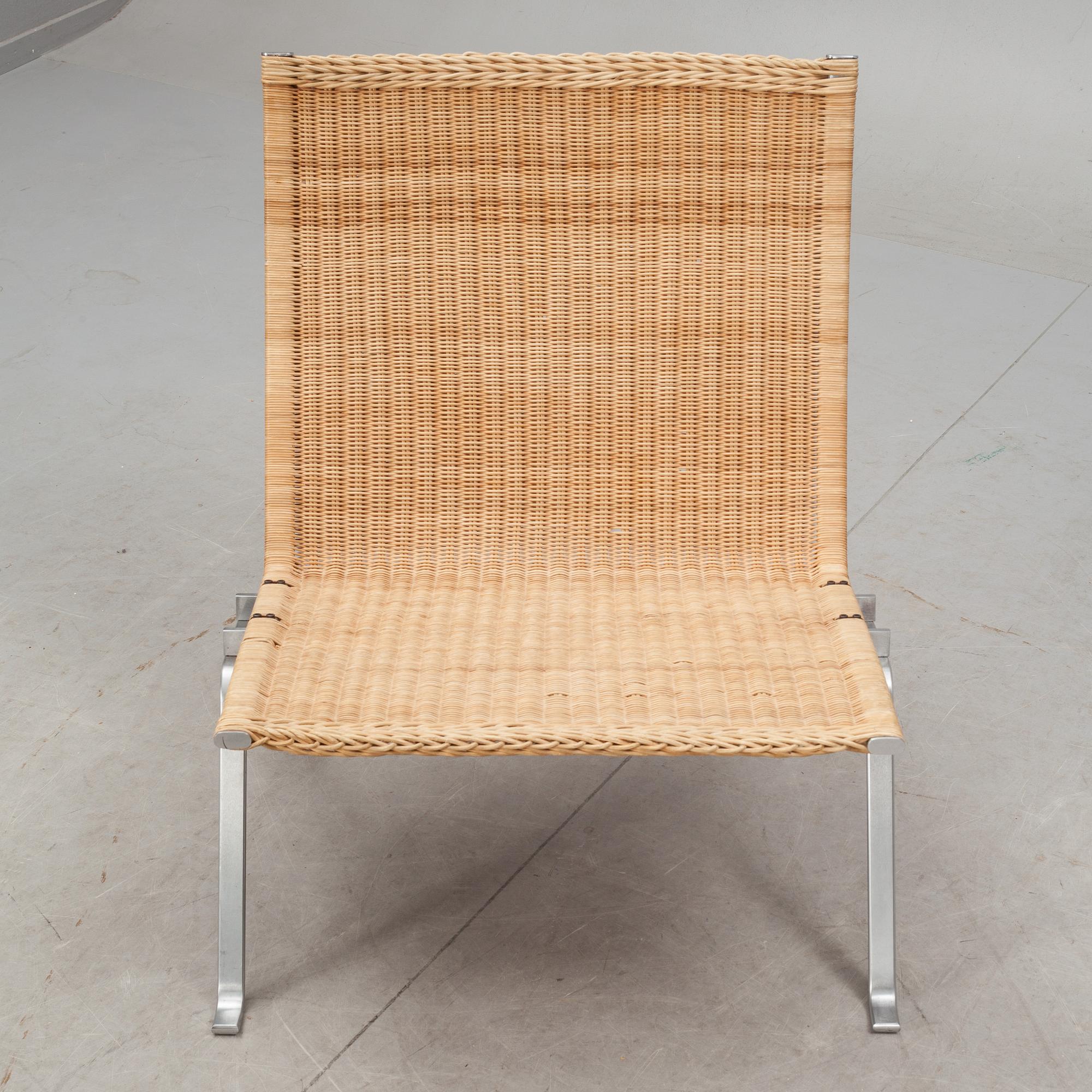 FÅTÖLJ, "PK-22", Poul Kjaerholm för Fritz Hansen.