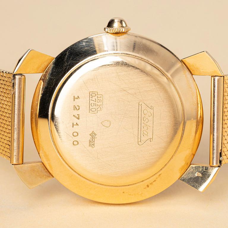 Eska, "Cloisonné Enamel Dial", "Capricorn", ca 1950.