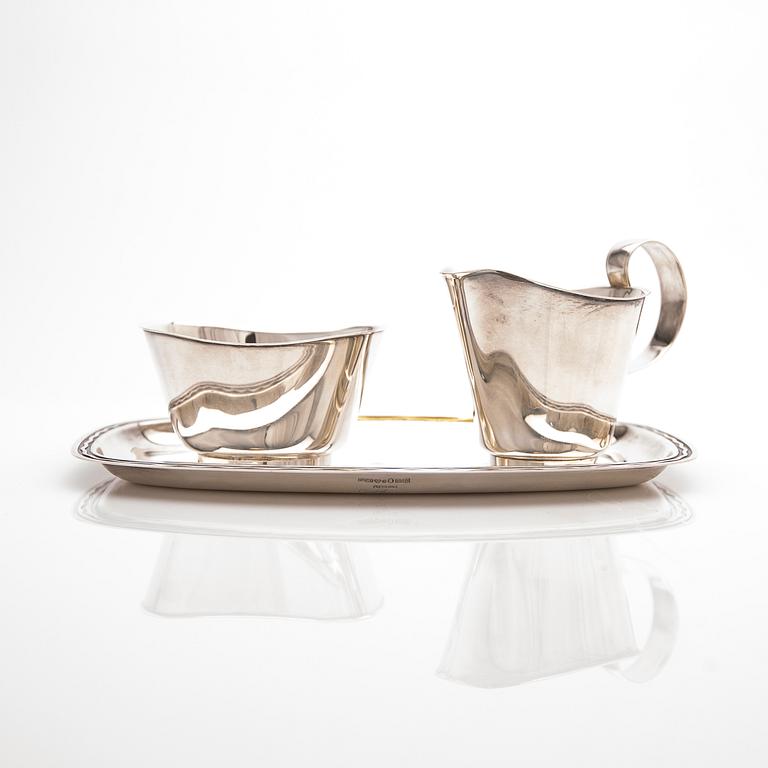 Gustaf Janson, 4 pieces, silver, C.G. Hallberg, 1956-1957, Stockholm.