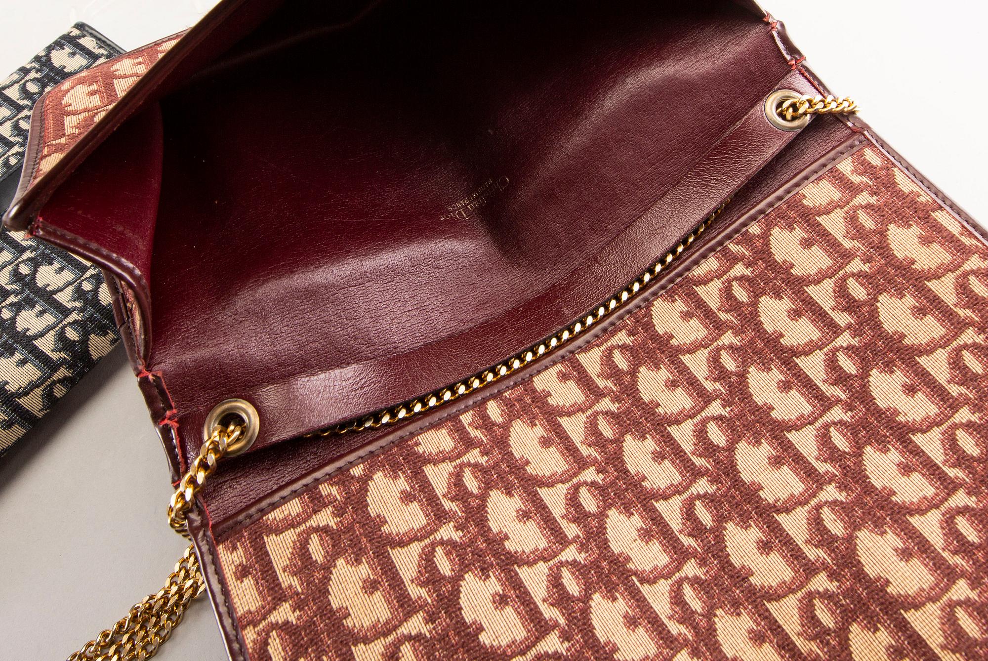 Christian Dior, bags, 2 pcs, 1970s-80s.