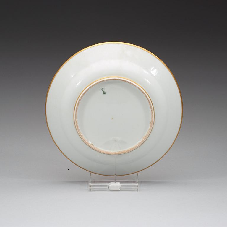 A Russian soup dish, Imperial porcelain manufactory, period of Alexander II (1855-1881).