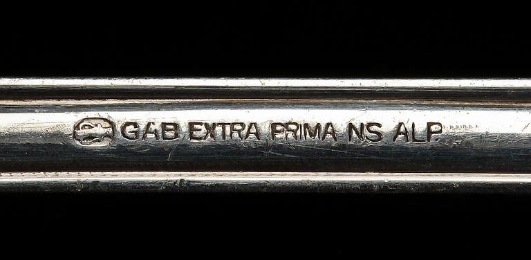 BESTICK, 110 delar, "Wasa", nysilver, GAB, 1900-tal.