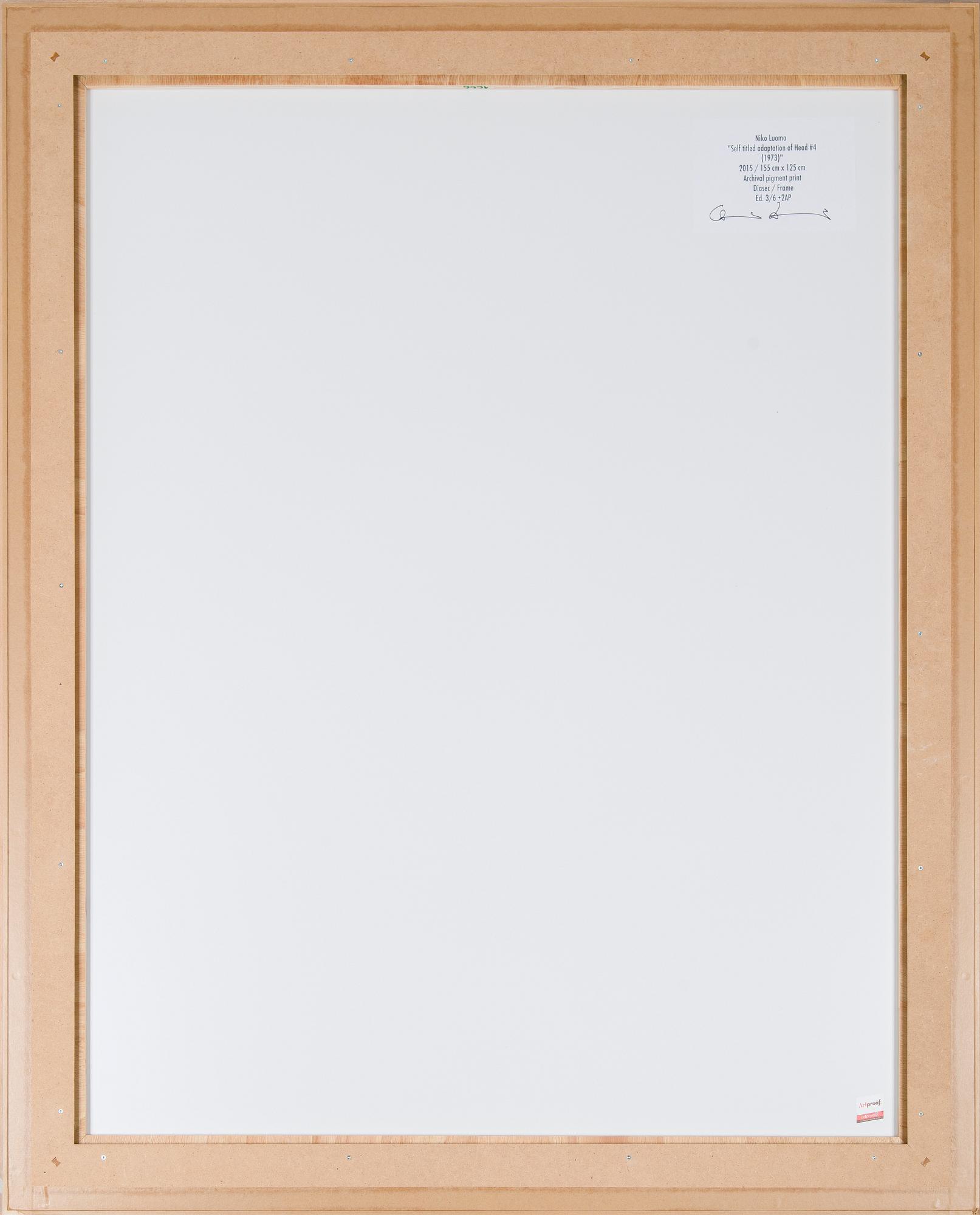 Niko Luoma, "Self titled adaption of Head #4 (1973)".