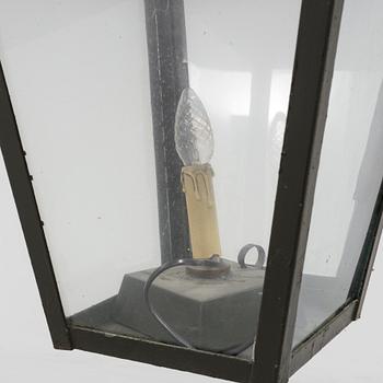 A first half of the 20th century ceiling light. Heigt ca 65 cm.