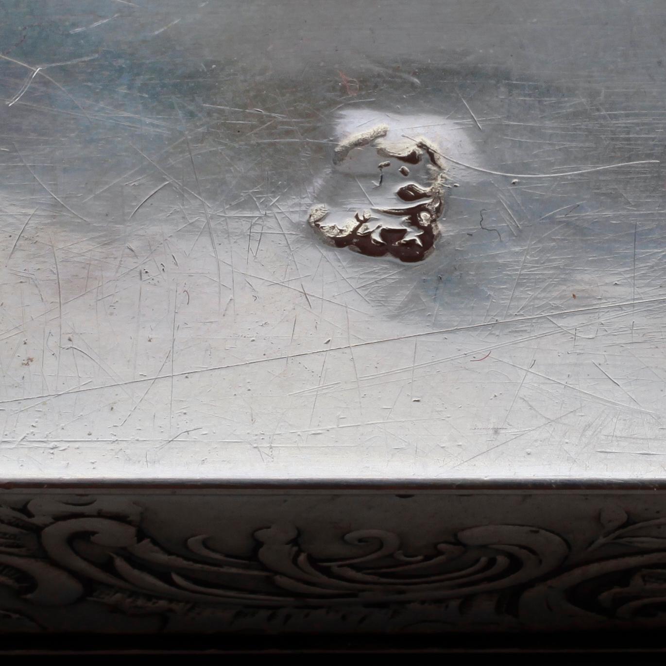 DOSOR, 2 st, silver, 1800-/1900-tal. Vikt ca 212 gram.