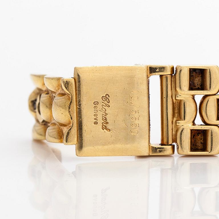 Chopard, armbandsur, hjärta, 18K guld med diamanter och rubiner, 22,5 mm.