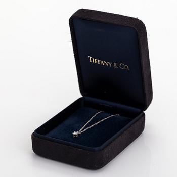 Tiffany & Co, kaulakoru, platinaa, briljanttihiottu timantti n. 0.11 ct.