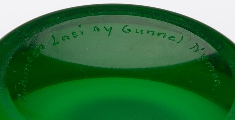 GUNNEL NYMAN, vas "Snäckan". Signerad Riihimäen lasi Oy Gunnel Nyman". 1950-tal.