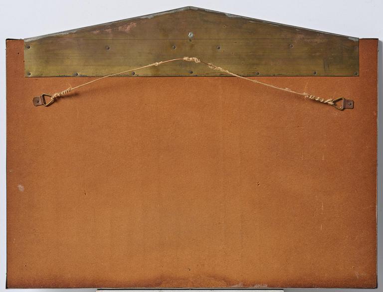 Nils Fougstedt, spegel, Swedish Grace, modell "137", tenn, Firma Svenskt Tenn, Stockholm, 1926.