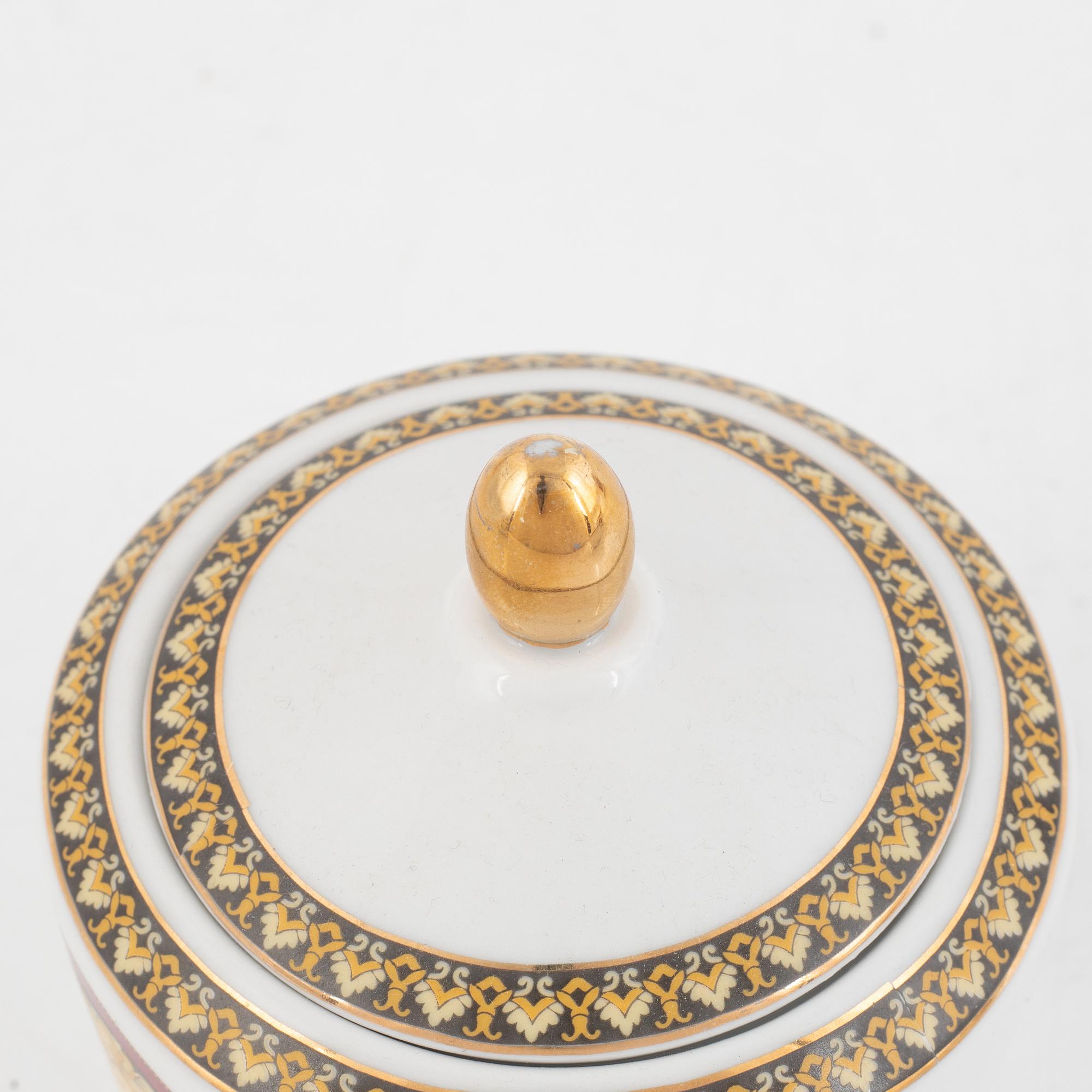 A 63-piece porcelain coffee and dinner service, "Medusa, Rosenthal for Versace.