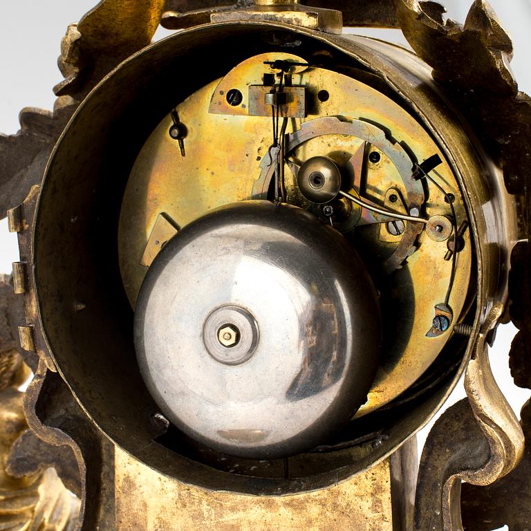 BORDSPENDYL, brons, Imbert Laine, Louis XVI, Frankrike, 1700-talets slut.