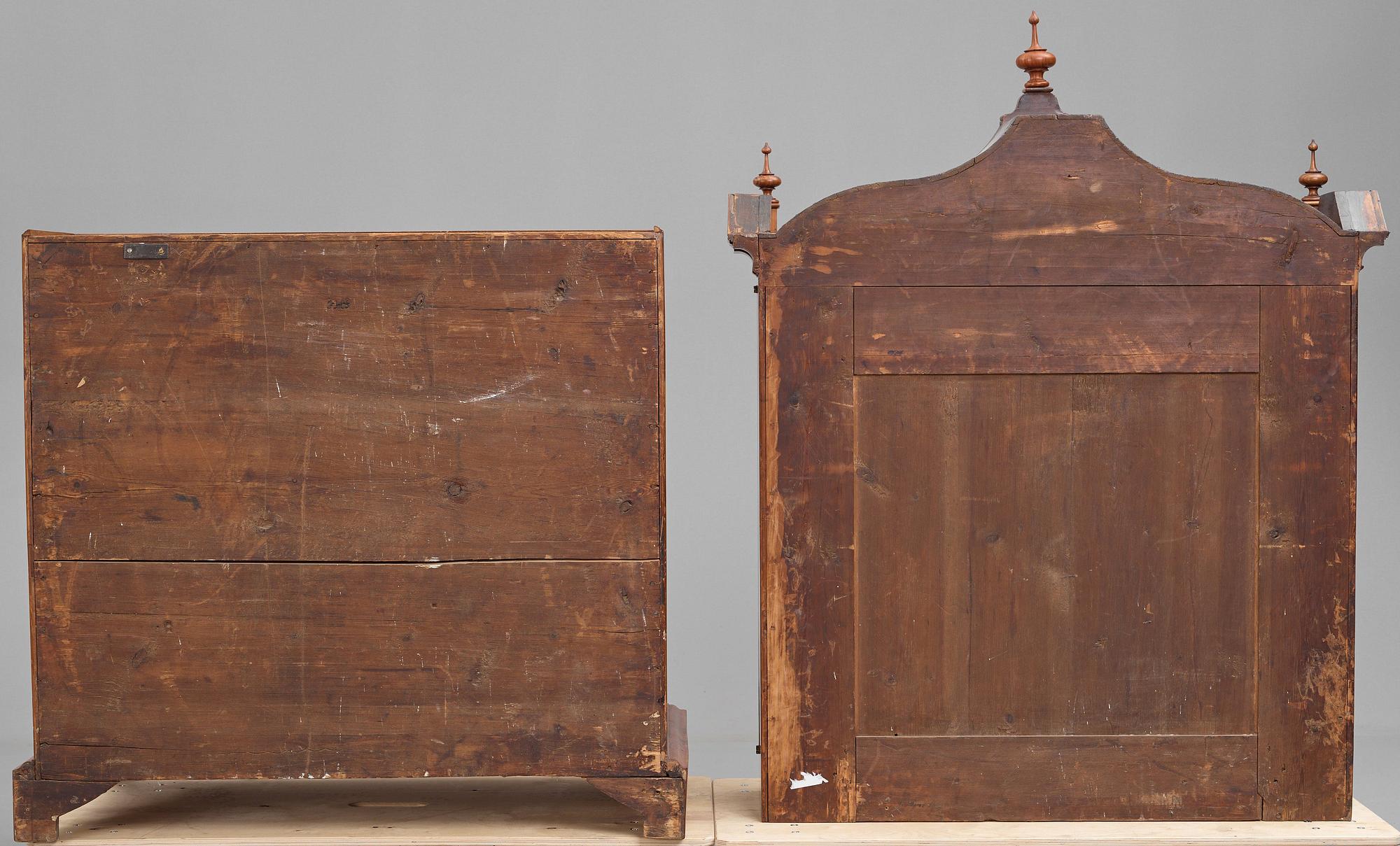 A Swedish late Baroque cabinet by Johan Hugo Fürloh (master in Stockholm 1724-1745).