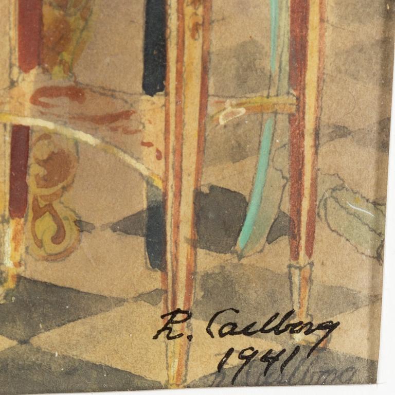 RUDOLF CARLBORG, Watercolour, signed R. Carlborg and dated 1941.