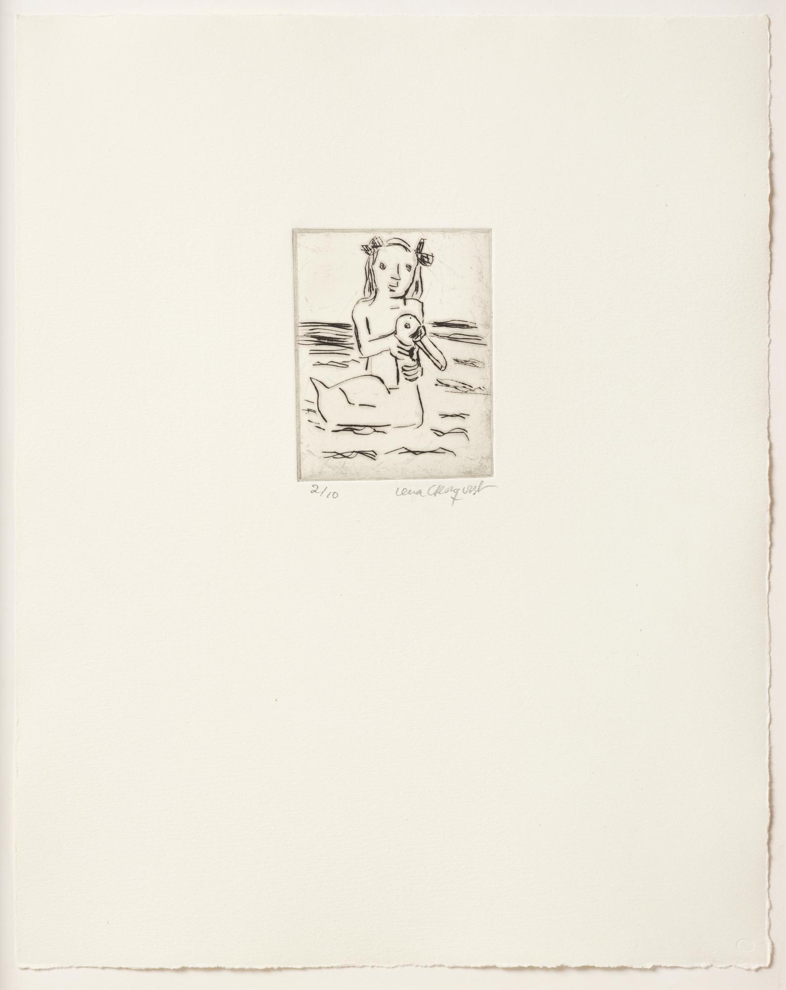 Lena Cronqvist, “Flicka och svan IIl (2016)".
