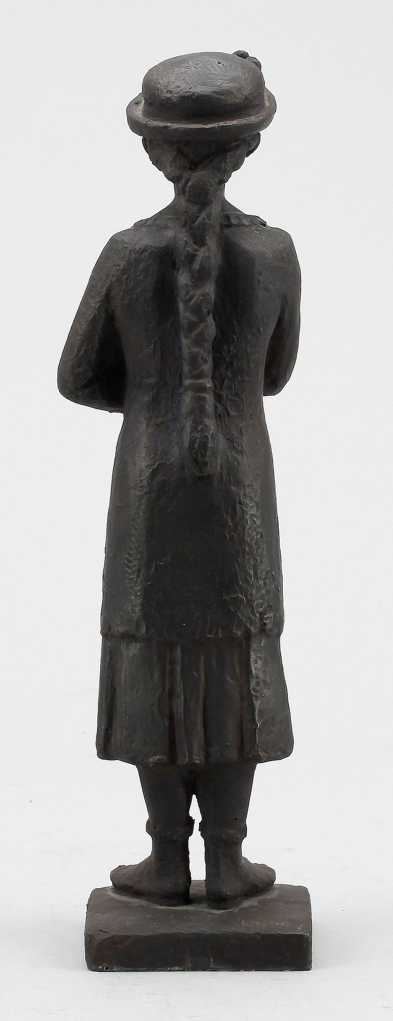 PETER LINDE, SKULPTUR, järn, sign.