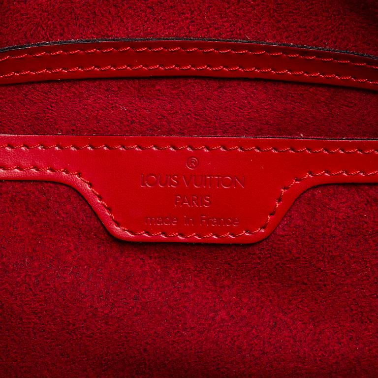 LOUIS VUITTON,  a red 'Epi Soufflot' bag.